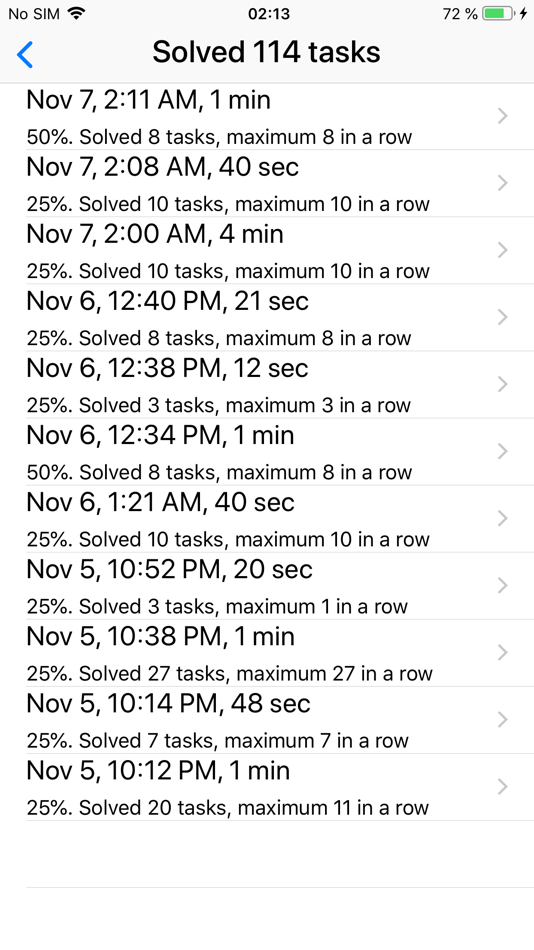 #5. Mental math trainer & coach (iOS) Podle: ARTEM KAZANOVICH