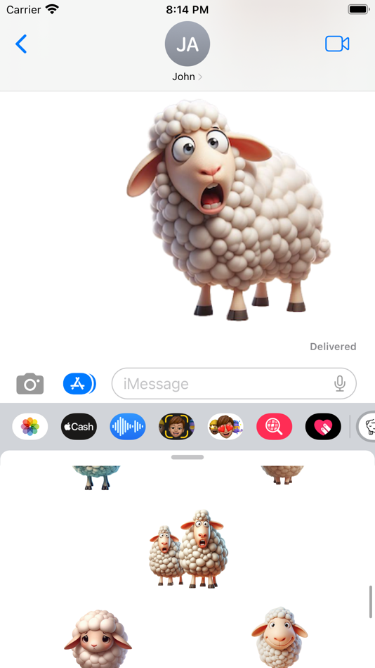 #6. Sheep Stickers App (iOS) By: Paul Scott