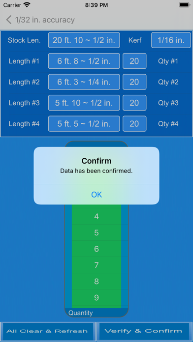 OptiCut Pro Calculator Screenshot