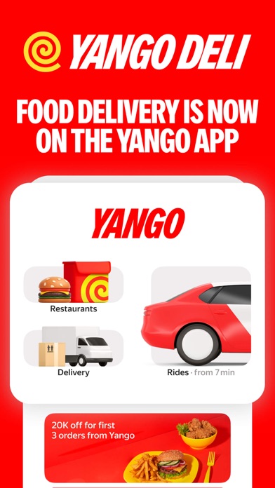 Yango Deli: food delivery Screenshot