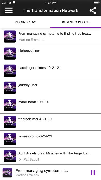 The Transformation Network Screenshot