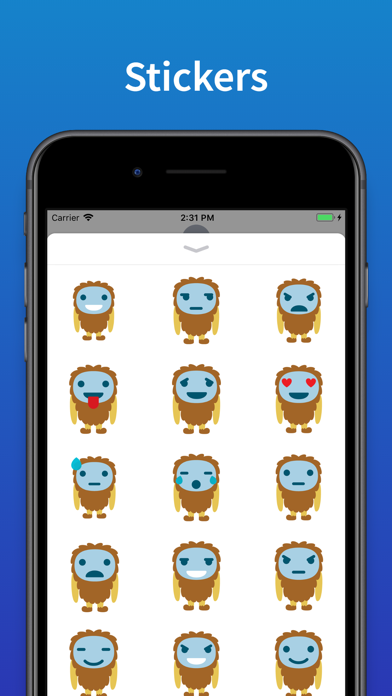 Yeti Emojis Stickers for text Screenshot