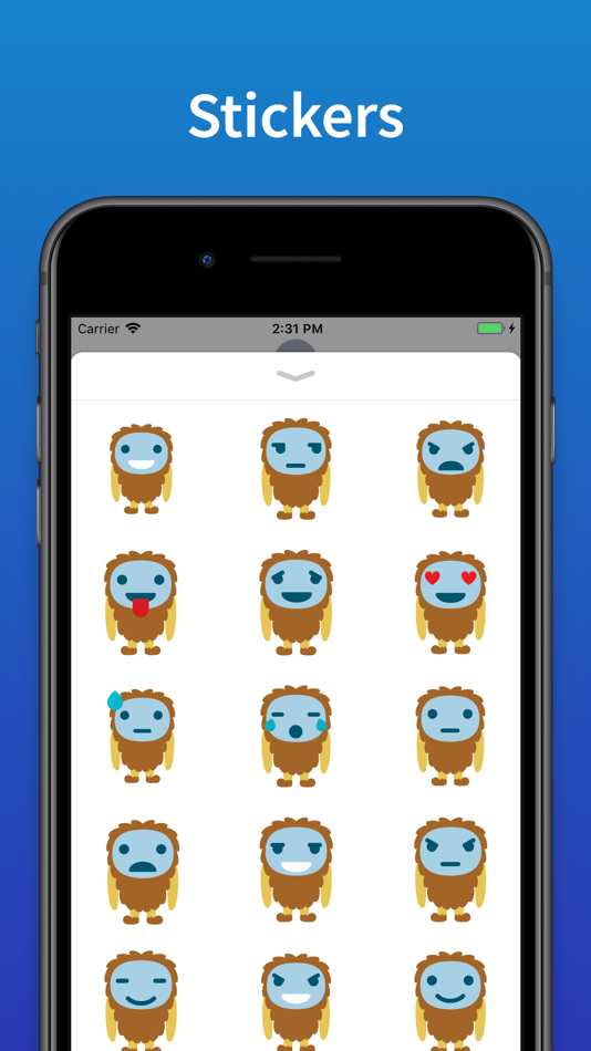 Yeti Emojis Stickers for text - 1.1 - (iOS)