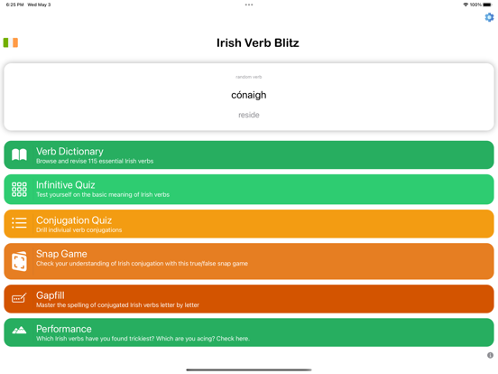 Screenshot #4 pour Irish Verb Blitz