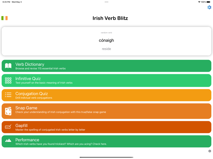 Irish Verb Blitz
