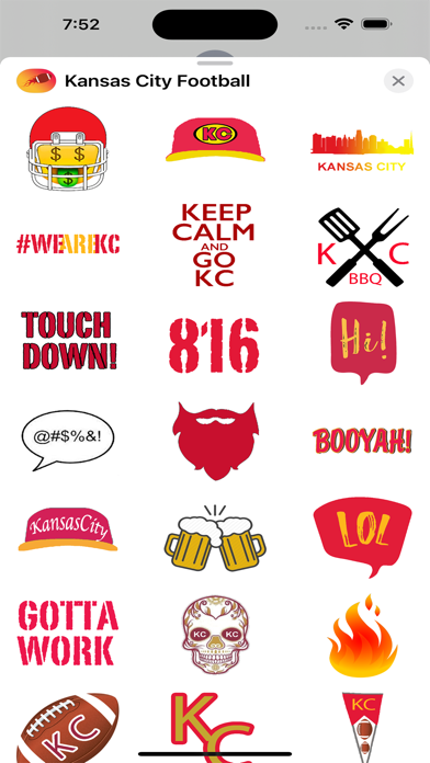 Kansas City Chiefs - Sticker Apple