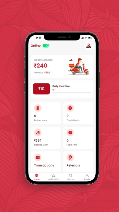 Foodmine Rider App Screenshot