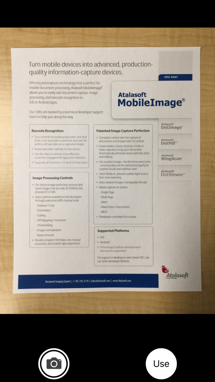 MobileImage Capture SDK