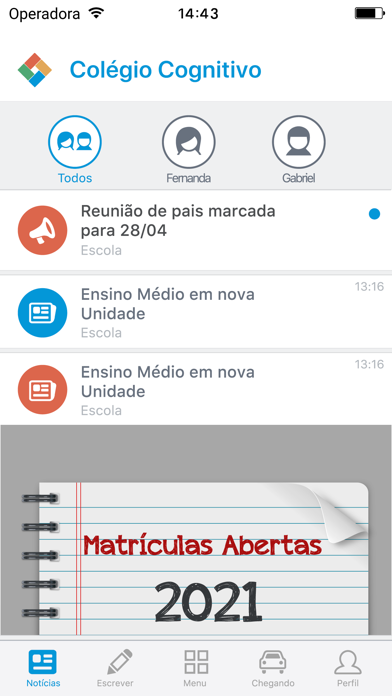 Colégio Cognitivo. Screenshot