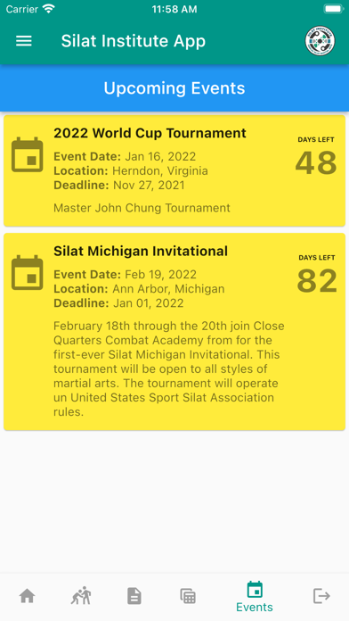 Silat Institute App Screenshot