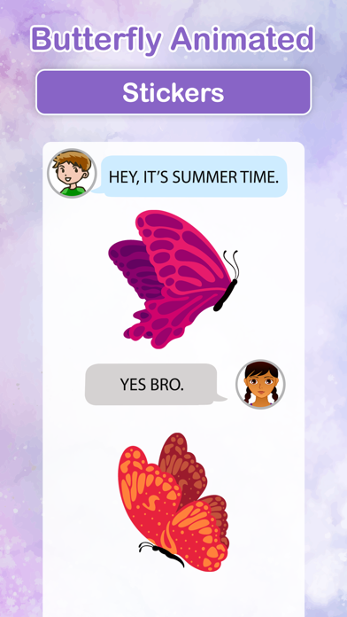 Butterfly Animated Stickers Screenshot