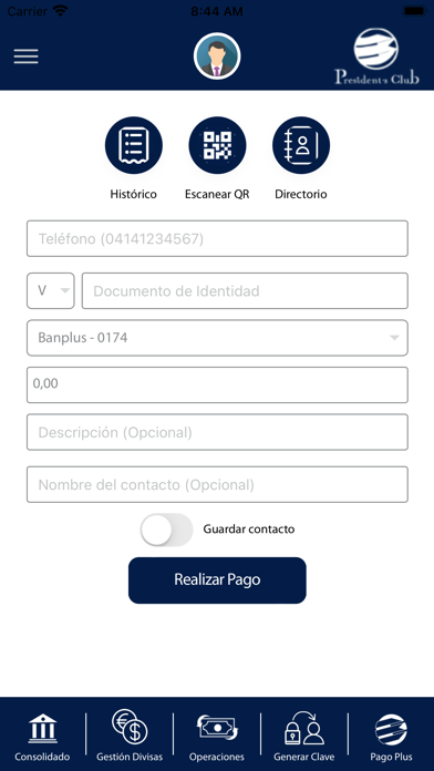President's Club Móvil Screenshot