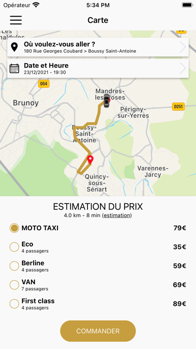 JSL TRANSPORT (VTC / mototaxi) Screenshot
