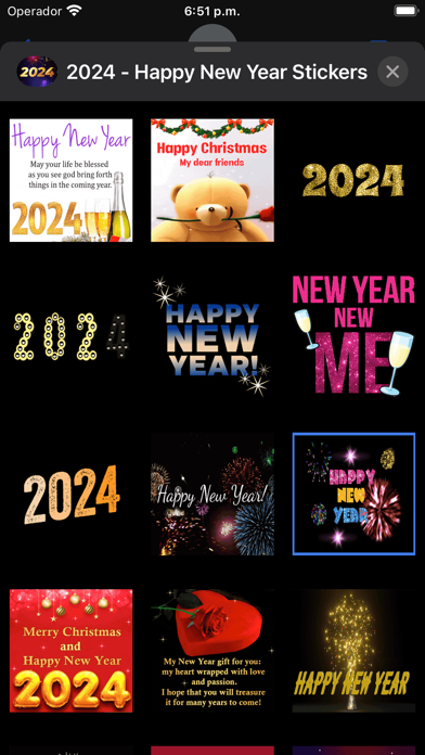 2024 - Happy New Year Stickers Screenshot