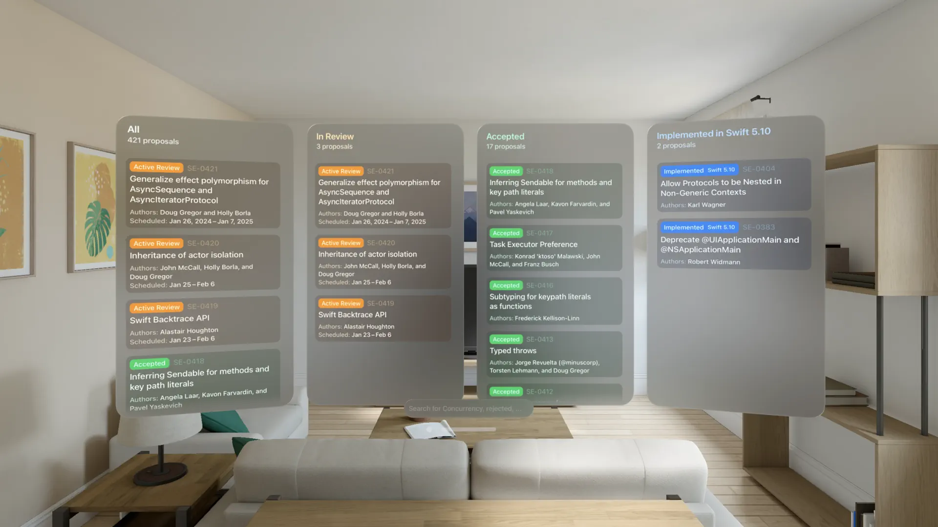 Proposal Monitor screenshot