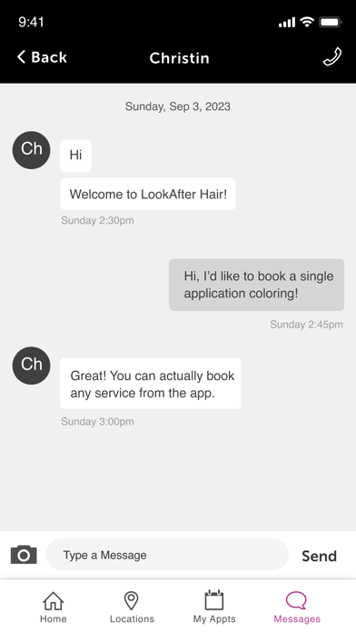 LookAfter Hair Company Screenshot