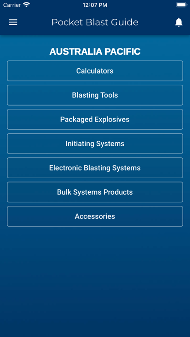 Orica Pocket Blast Guide Screenshot