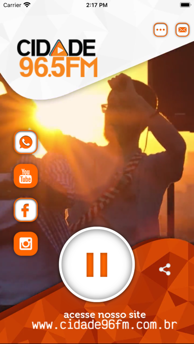 Rádio Cidade 96.5 FM Screenshot