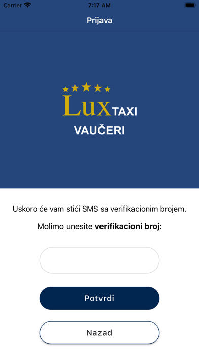 Lux Taxi - Vaučeri Screenshot