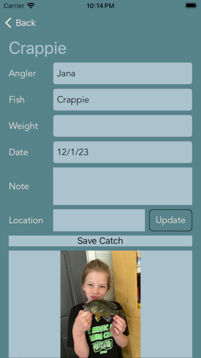 Fish 'Em Up - Fishing Tracker Screenshot