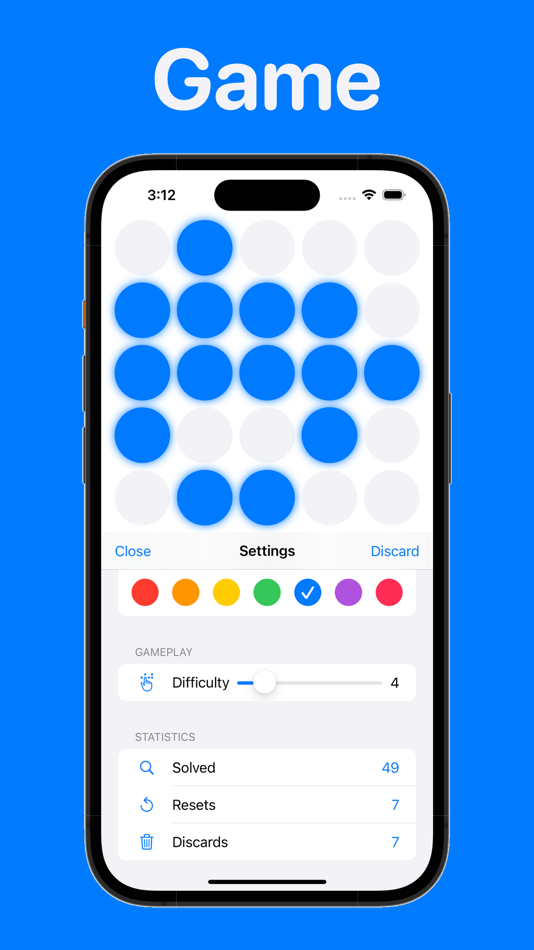 #3. Lights Off Game (LOG) (iOS) Podle: KERNTRONICS LLC