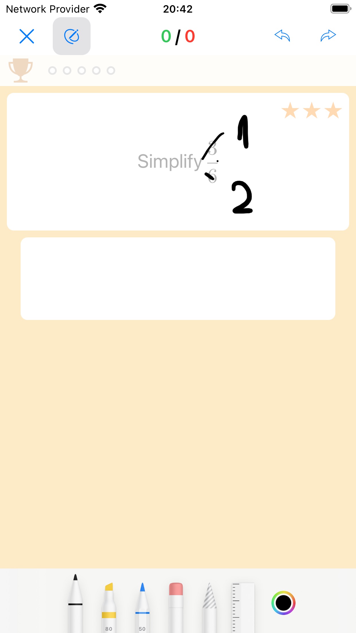 Screenshot do app Unlimited Math Problems