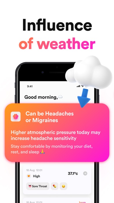 Body Temperature - HealthTrack Screenshot
