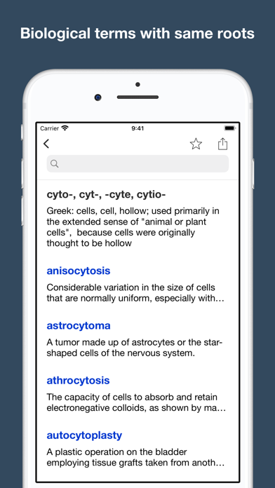 Screenshot #2 pour Biology: roots, terms
