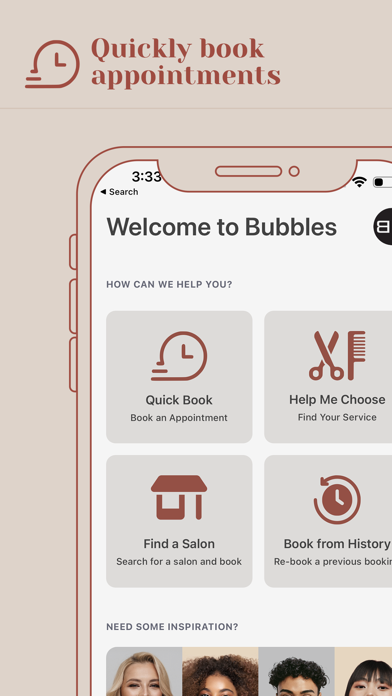 Bubbles Salons Screenshot
