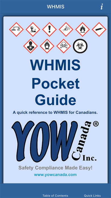 Screenshot #1 pour WHMIS Pocket Guide