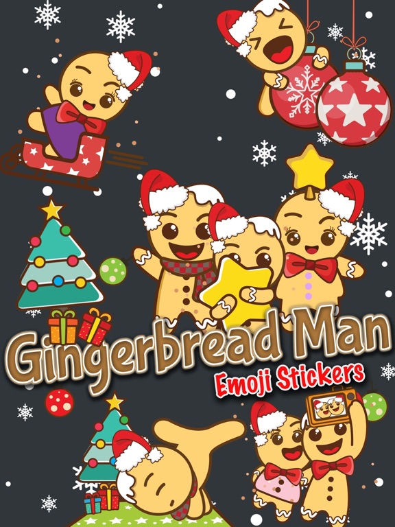 Screenshot #4 pour Gingerbread Man Emoji Stickers