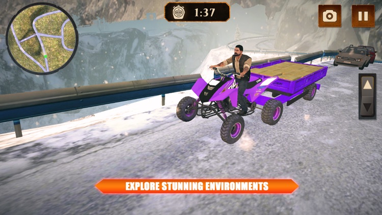 Offroad QuadBike Transport Sim screenshot-6