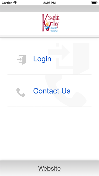 Kaskaskia Valley Credit Union Screenshot