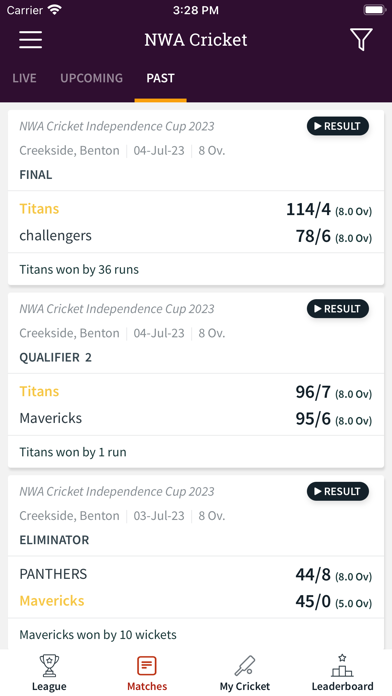 NWA Cricket Screenshot