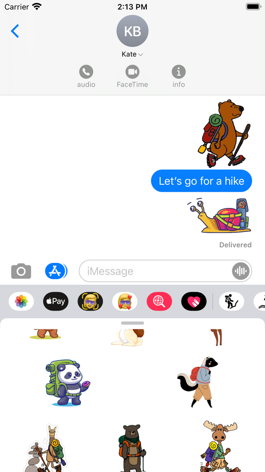 #5. Hiking Stickers (iOS) Oleh: Paul Scott