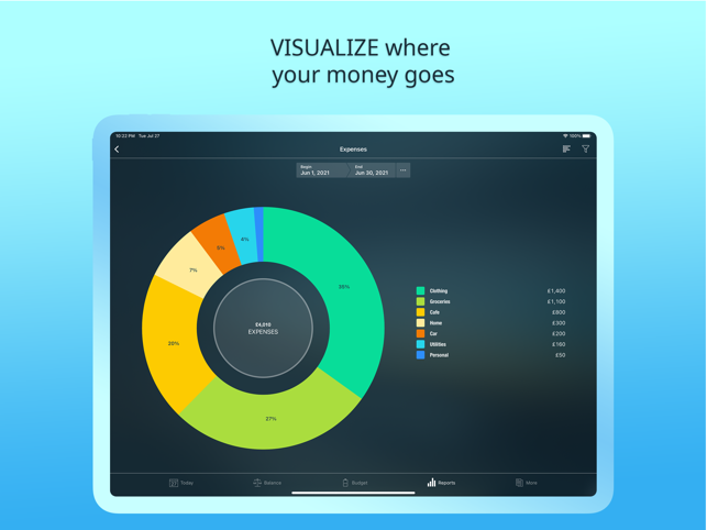 ‎Money Pro: Captura de tela de AR de finanças pessoais