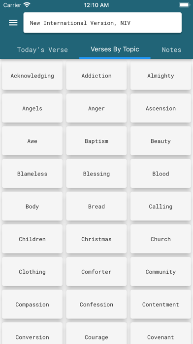 Holy Bible NIV Bible Screenshot