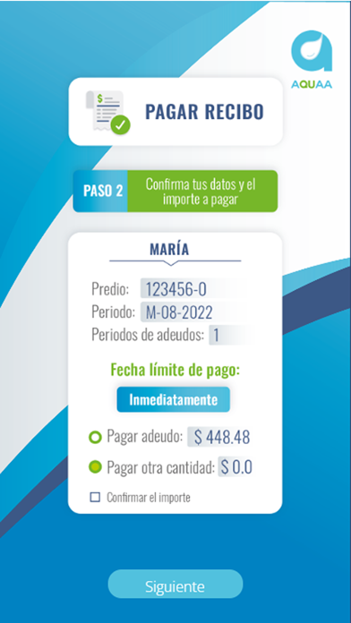 Aquaa - Pagos y Consultas Screenshot