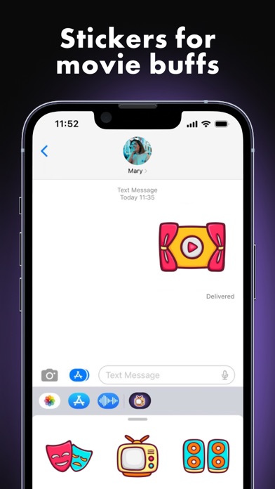 Screenshot #3 pour Movie equipment Stickerpack