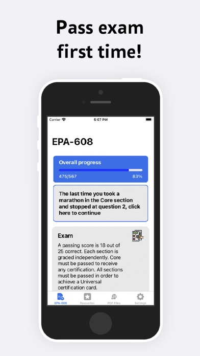 EPA 608 Practice 2024 Screenshot