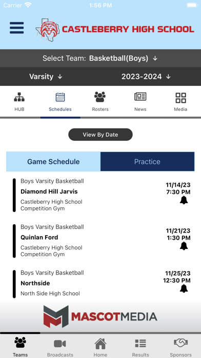Castleberry ISD Athletics Screenshot
