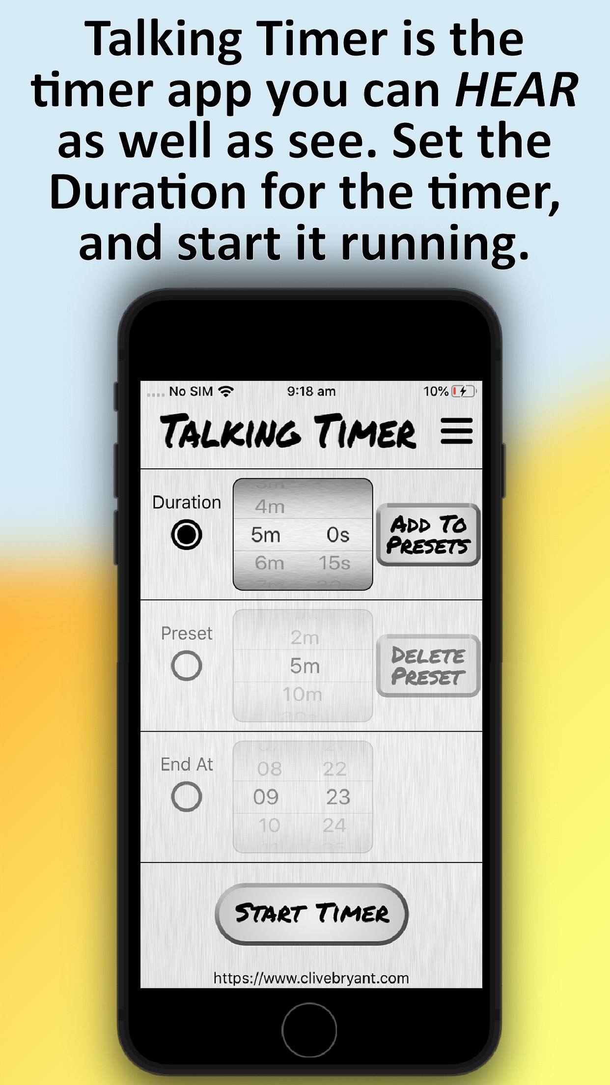 Talking Timer