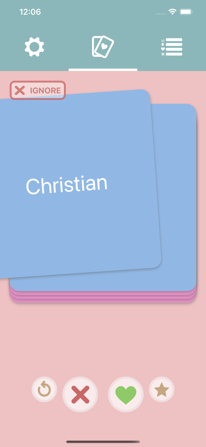 Baby Name – Swipe and Match