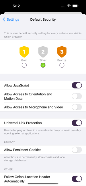 ‎Onion Browser Screenshot