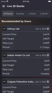 stock market intraday tips iphone screenshot 1