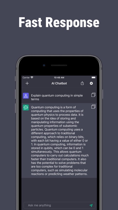 Screenshot #2 pour AI Chatbot, AI Chat Assistant
