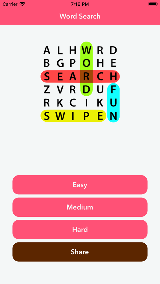 #1. Word Search : Puzzle Search (iOS) By: Sumita Hirpara
