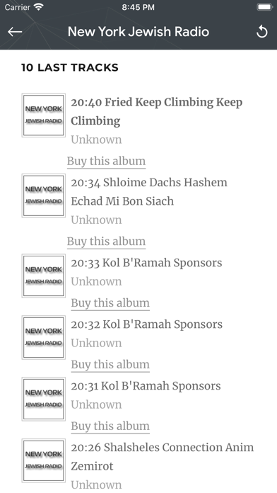New York Jewish Radio Screenshot