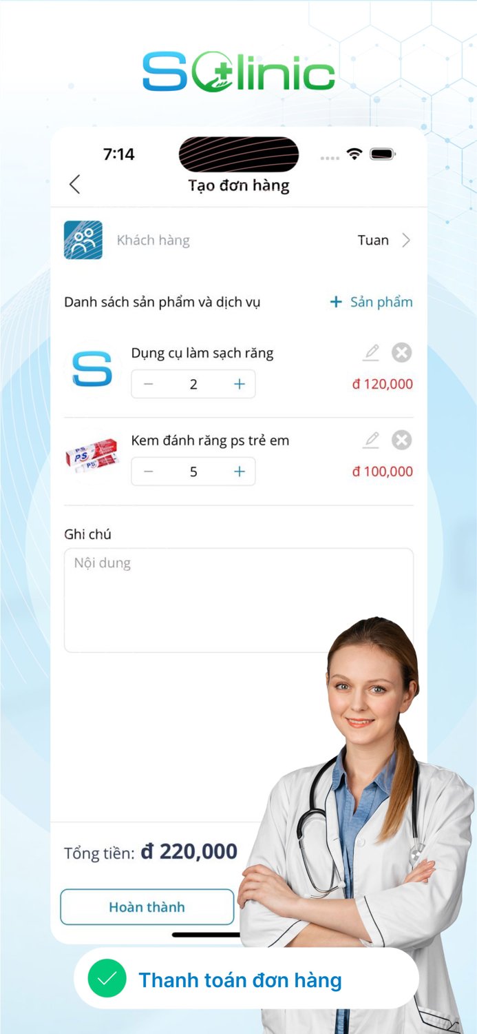 SCLINIC - Quản lý phòng khám
