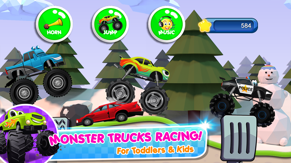 Monster Trucks Game for Kids 2 - 1.3.6 - (iOS)